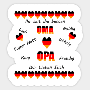 Oma und Opa Sticker